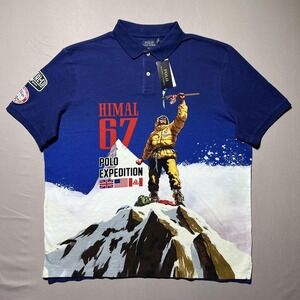 Polo Ralph Lauren Himal 67 Mountain Climbing Expedition Graphic Patch Polo XL